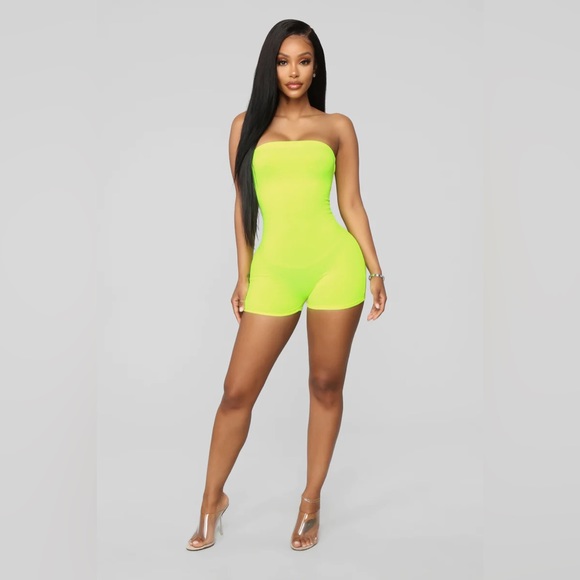 Fashion nova neon romper - Picture 4 of 6